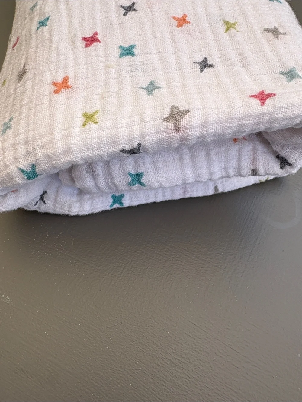 Pehr Muslin Swaddle Blanket - Multi Star Print (White)